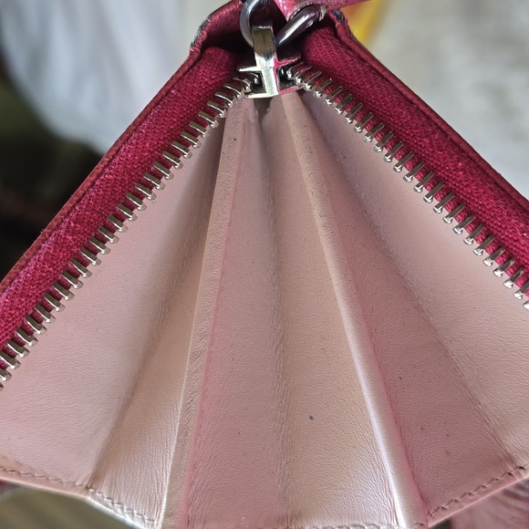 Prada Saffiano Leather Zip-Around Wallet -  Soft Pink - Picture 14 of 17